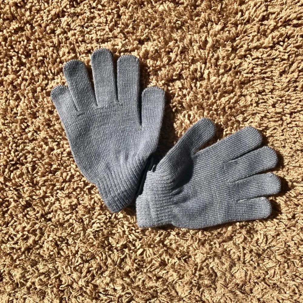 Grey Chicago Mittens for Kids